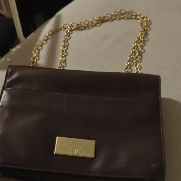 Zac Posen Z Spoke Leather Shirley Convertible Crossbody In Plum And Gold